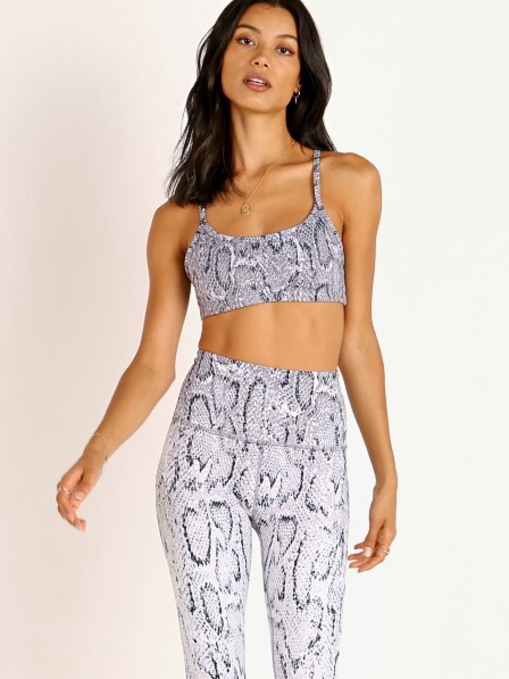 Beyond Yoga Ombre Snake Stone Sports Bra
